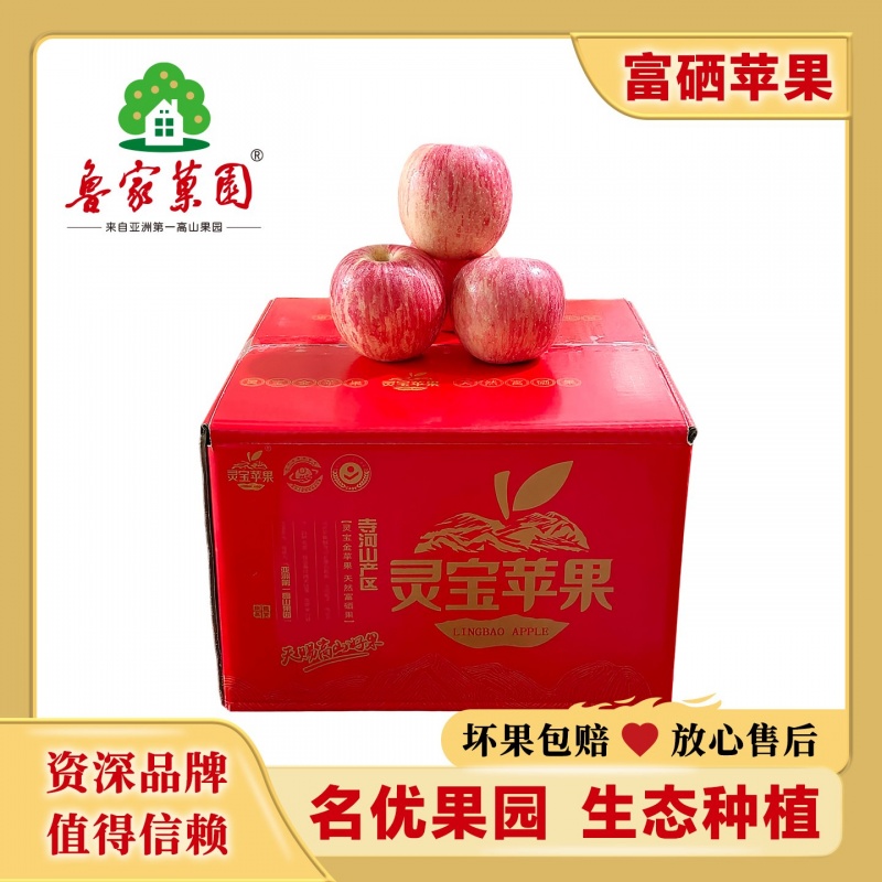 靈寶富硒蘋果80#家庭裝